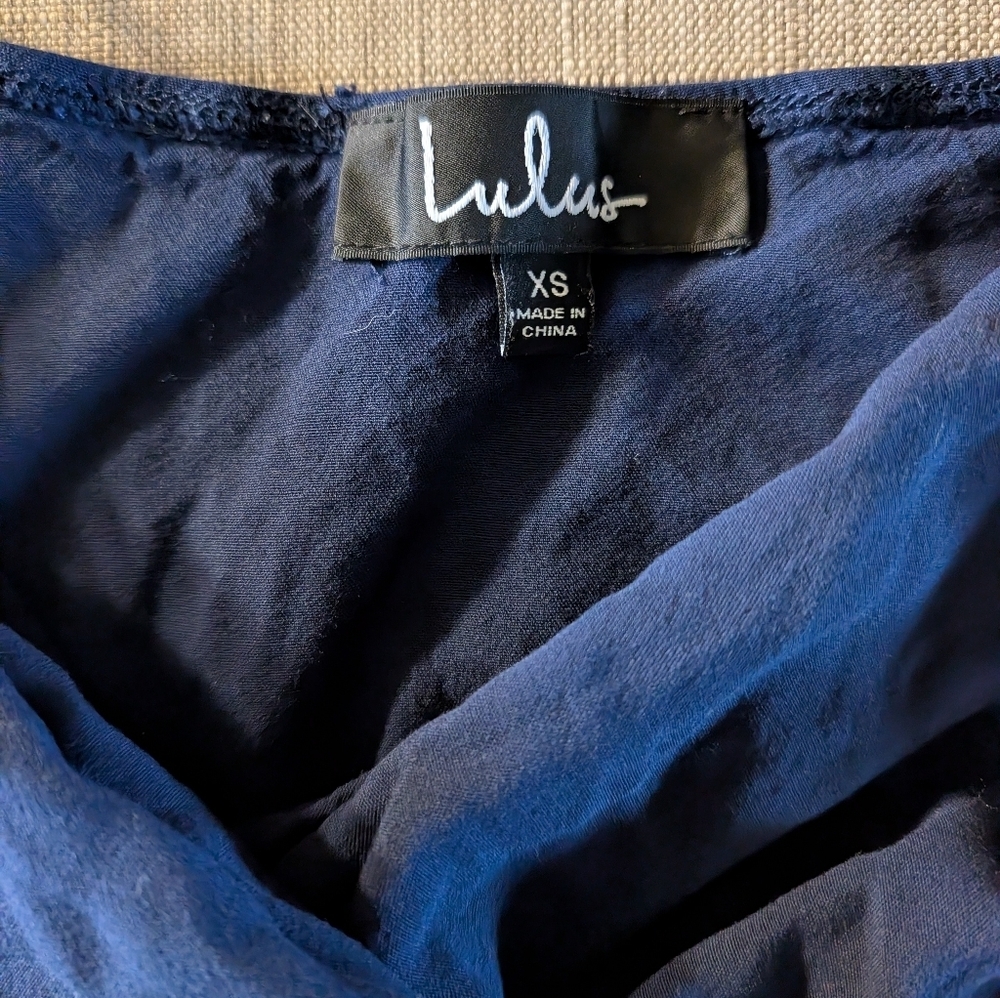 Lulus Navy Blue Halter Jumpsuit size XS - Picture 6 of 6